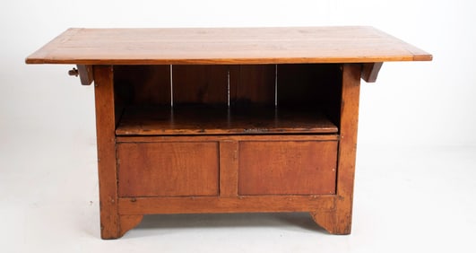 American Pine Hutch Table