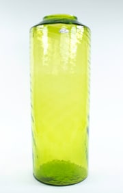 Blenko Joel Myers Large Swirl Optic Floor Vase