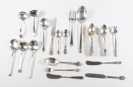 29 Sterling Silver and Coin Silver Pcs. Flatware