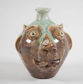 NC Folk Pottery, Phil Morgan, Devil Face Jug