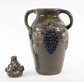 Grace Nell Hewell, Mini Face Jug & Decorated Vase