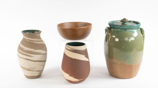 4 Pcs. Georgia Folk Pottery, W.J. Gordy
