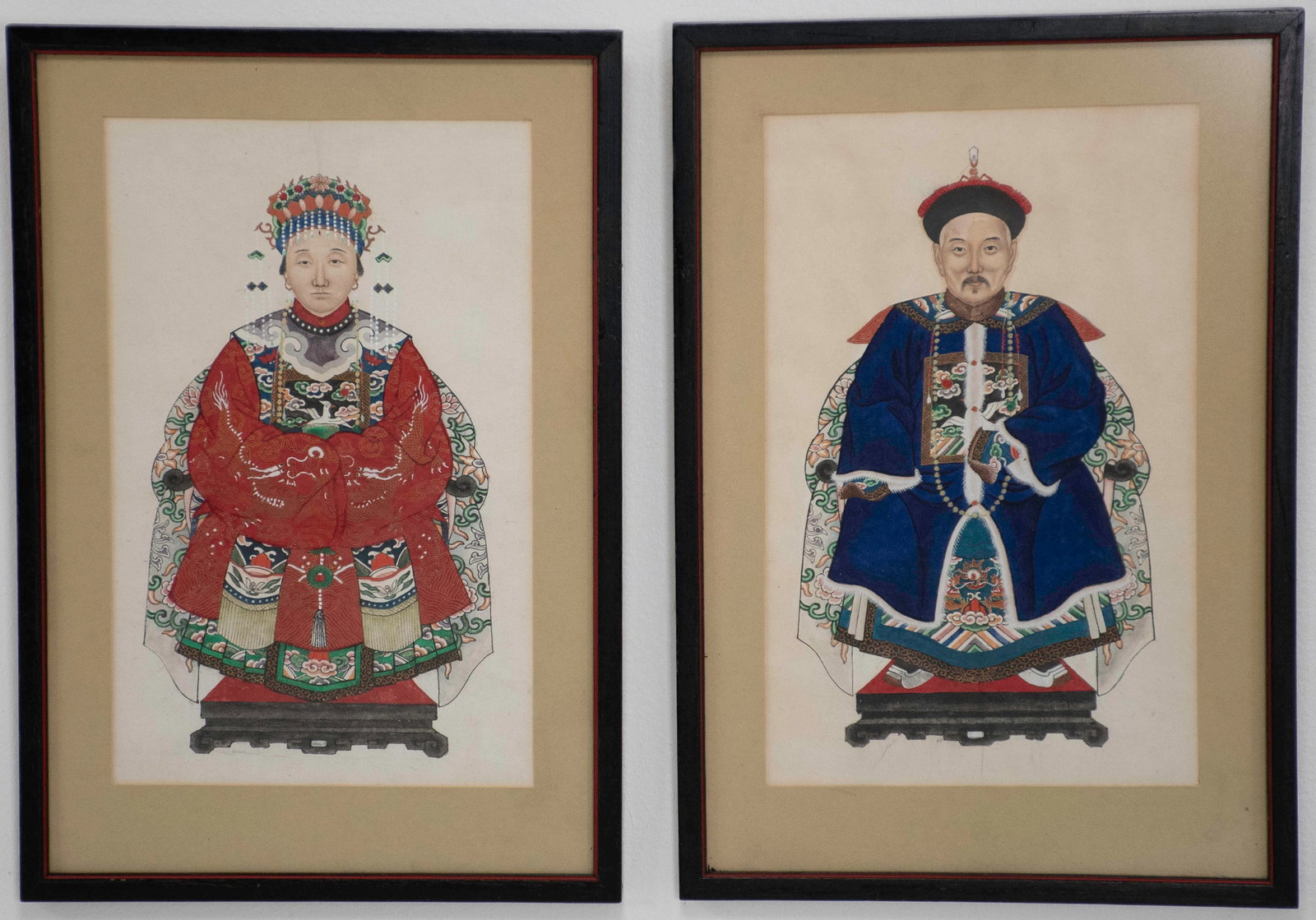 Pair of Small Chinese Ancestral Portraits (1 of 5)
