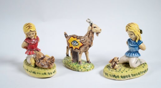 NC Folk Pottery, Stacy Lambert Whimsical Pcs.