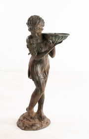 Copper Garden Fountain of Female