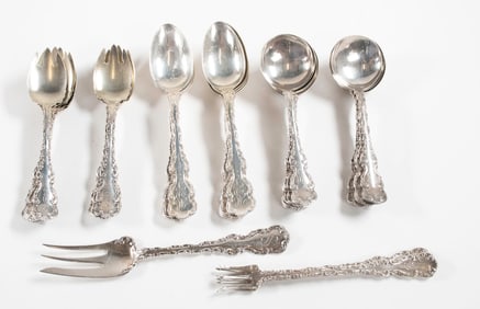 39 Pcs. Louis XV Sterling Flatware by Whiting Mfg.