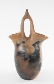 Signed Catawba Indian Pottery Wedding Vase