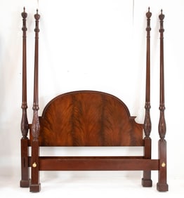 Baker Mahogany 4-Poster Queen-Size Bed