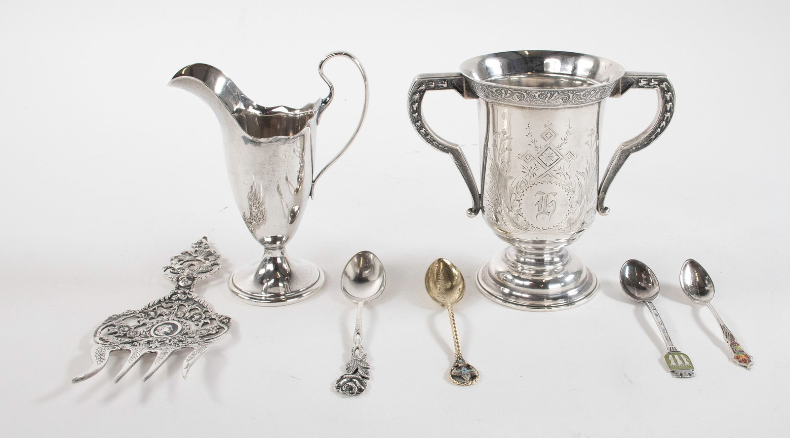 Seven Sterling and .800 Silver Items (1 of 8)