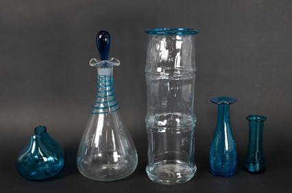 5 Pcs. Blenko Art Glass