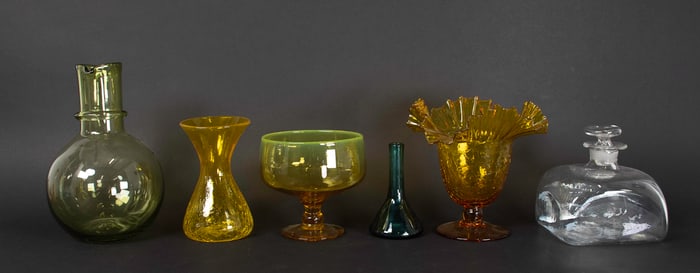 6 Pcs. Blenko Art Glass