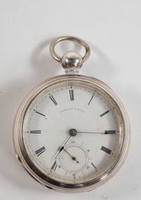 Waltham Coin Silver Pocket Watch