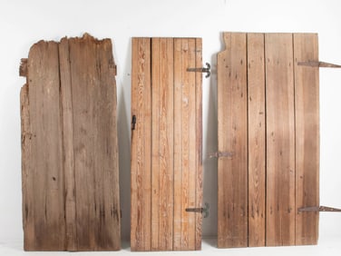 Three Primitive Pine Doors
