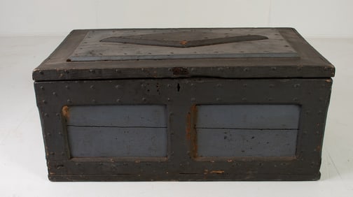 American Painted Pine Carpenter's Tool Chest