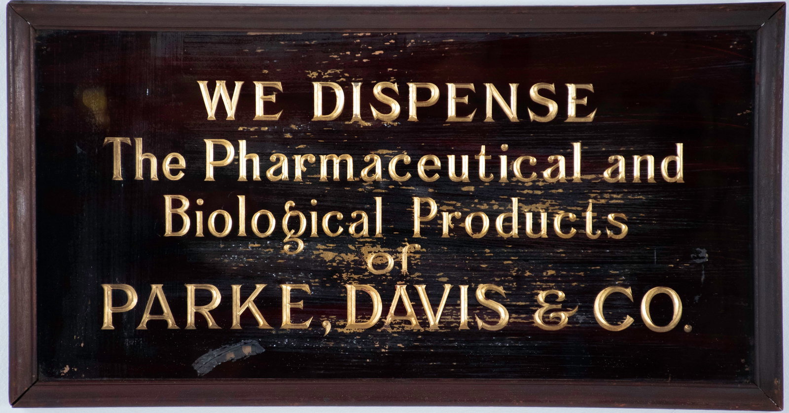 Parke, Davis & Co. Drug Store Advertising Sign (1 of 2)