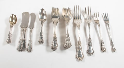 27 Pcs. Gorham "Baronial" Sterling Flatware