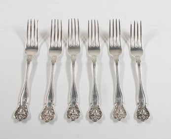 6 Durgin "New Vintage" Sterling Forks