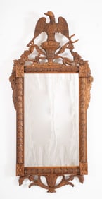 Federal Style Carved Mirror w/ Symbolic Wings