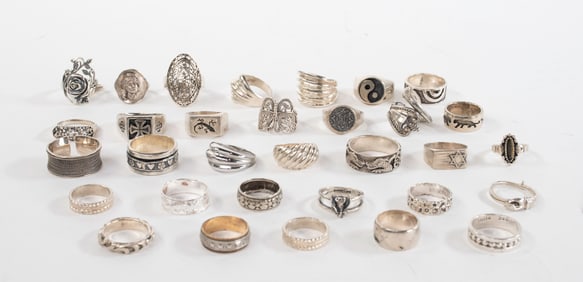 32 Sterling Silver Rings