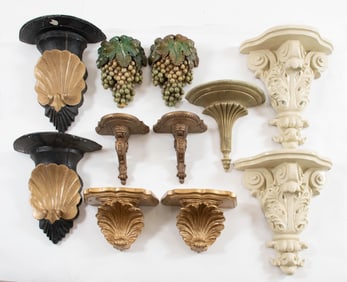 Grape Wall Pockets and Various Wall Brackets