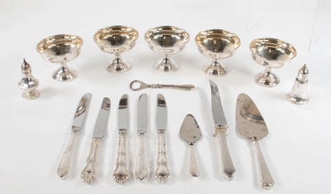 Weighted Sterling & Sterling Handle Pieces