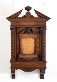19th C. English Oak Hanging Cabinet