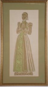 Framed Medieval English Rubbing
