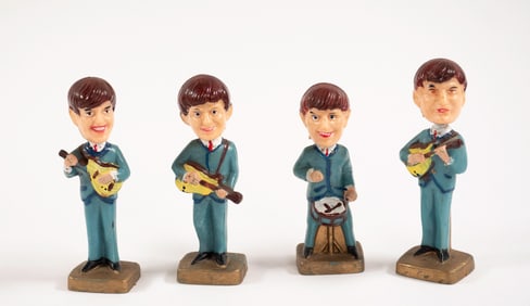 1960s Beatles Bobblehead Figures