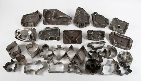 29 Assorted Tin Cookie Cutters