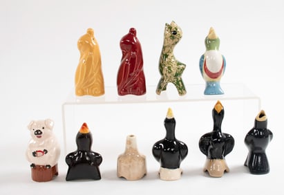 10 Ceramic Pie Birds
