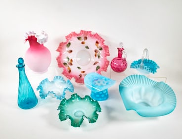 9 Art Glass Items