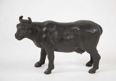 Cast Iron Cow Paperweight