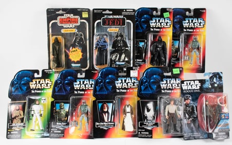 Nine Star Wars Unopened Figures
