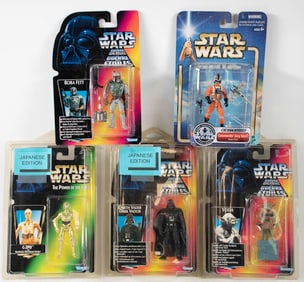 5 Star Wars Unopened Figures, Japanese Edition
