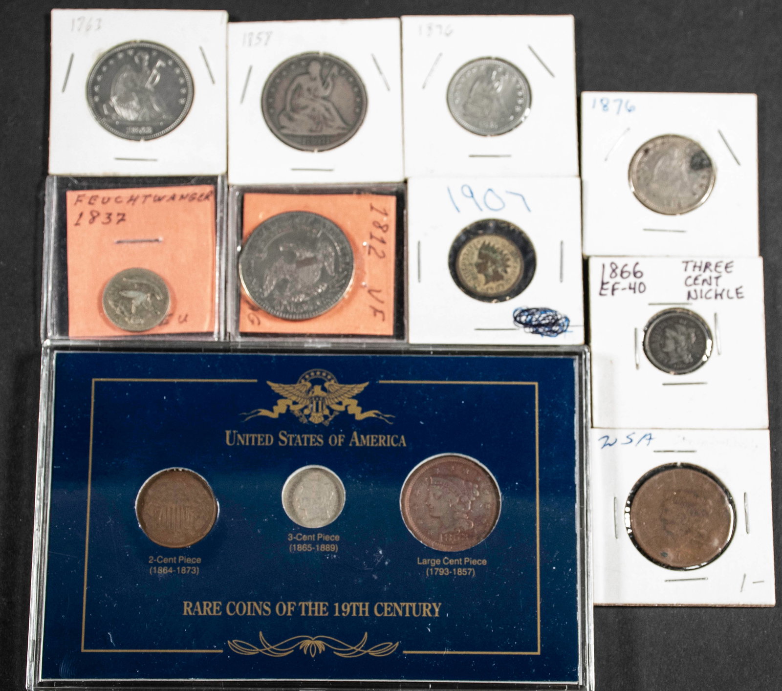 Lot of 12 Early U.S. Coins (1 of 13)