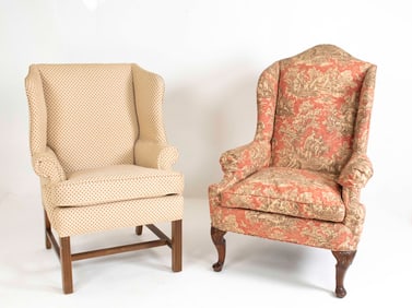 Two Wingback Chairs