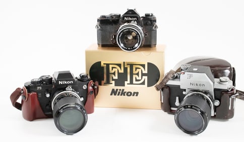 Three Nikon Film Cameras