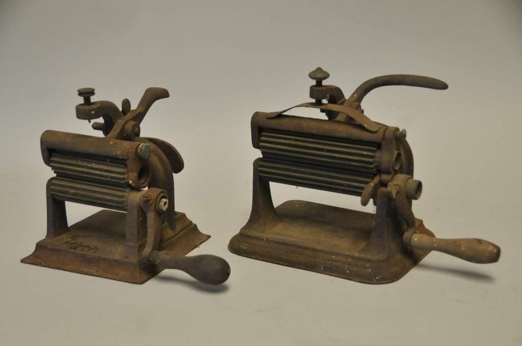 Two Crimpers--Susan B. Knox and Other: Two late 19th century crimpers; one marked Susan B. Knox, one unmarked---From the estate of Thomas A. Gandy, Society Hill, SC