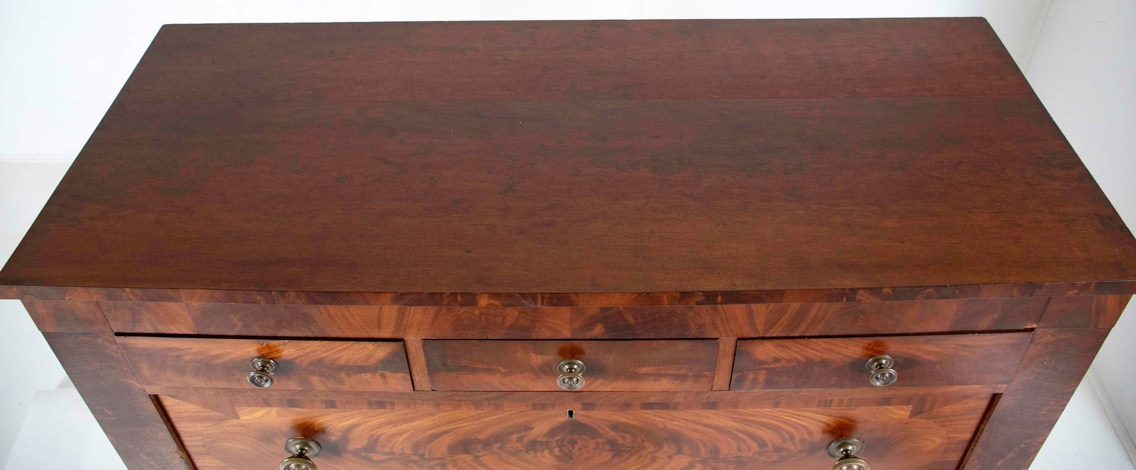 c. 1830 Prison Made Am. Classical Mahogany Chest - 10