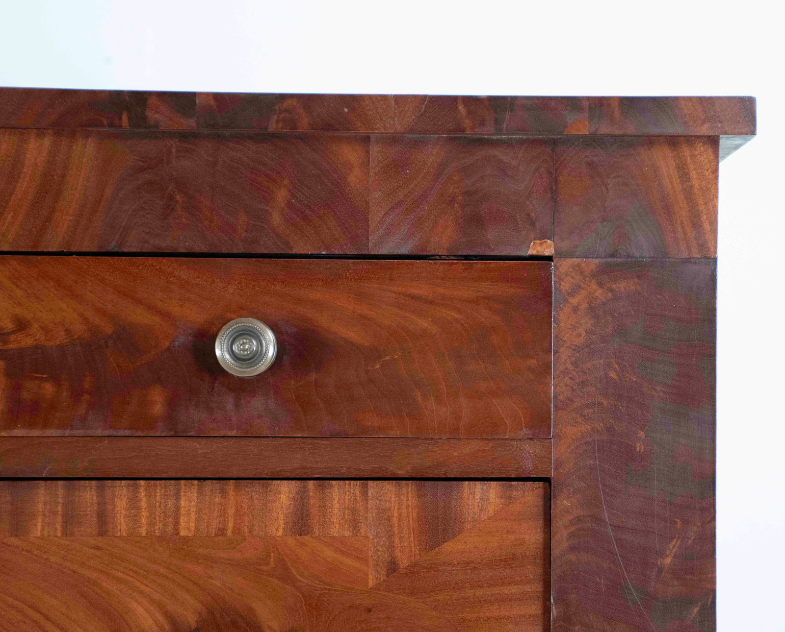 c. 1830 Prison Made Am. Classical Mahogany Chest - 12