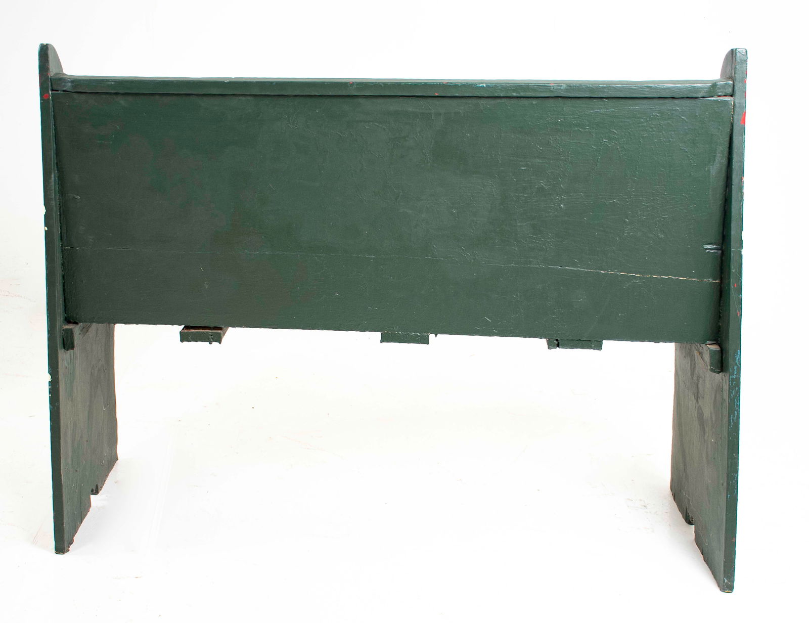 Primitive Painted Wood Bench - 3