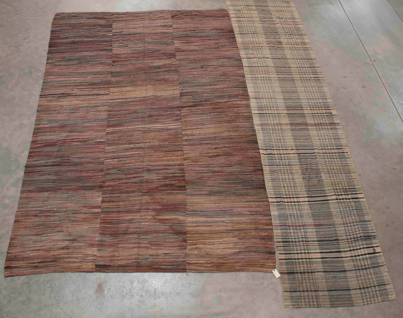 2 Early Rag Rugs--Room Size & Runner (1 of 5)