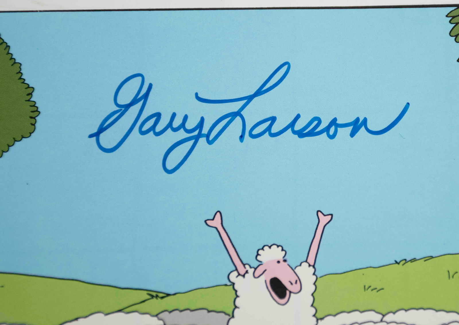 Gary Larson Signed Far Side Comic Print - 2