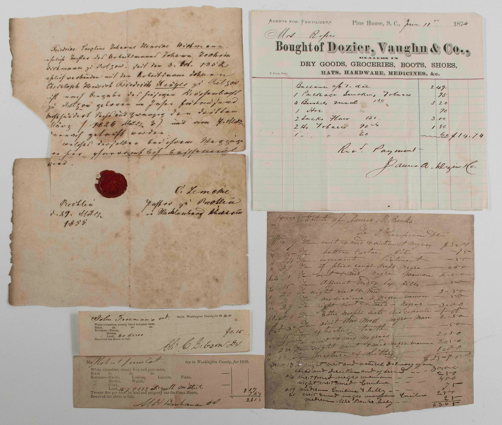 Lot of 19th Century Paper Ephemera (1 of 7)