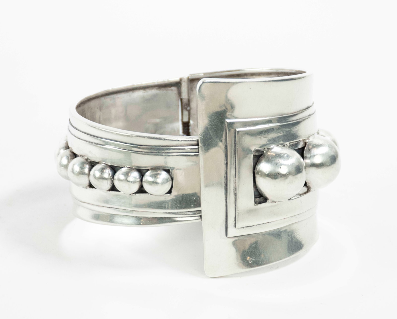 Alfredo Villasana Taxco Sterling Cuff Bracelet (1 of 7)