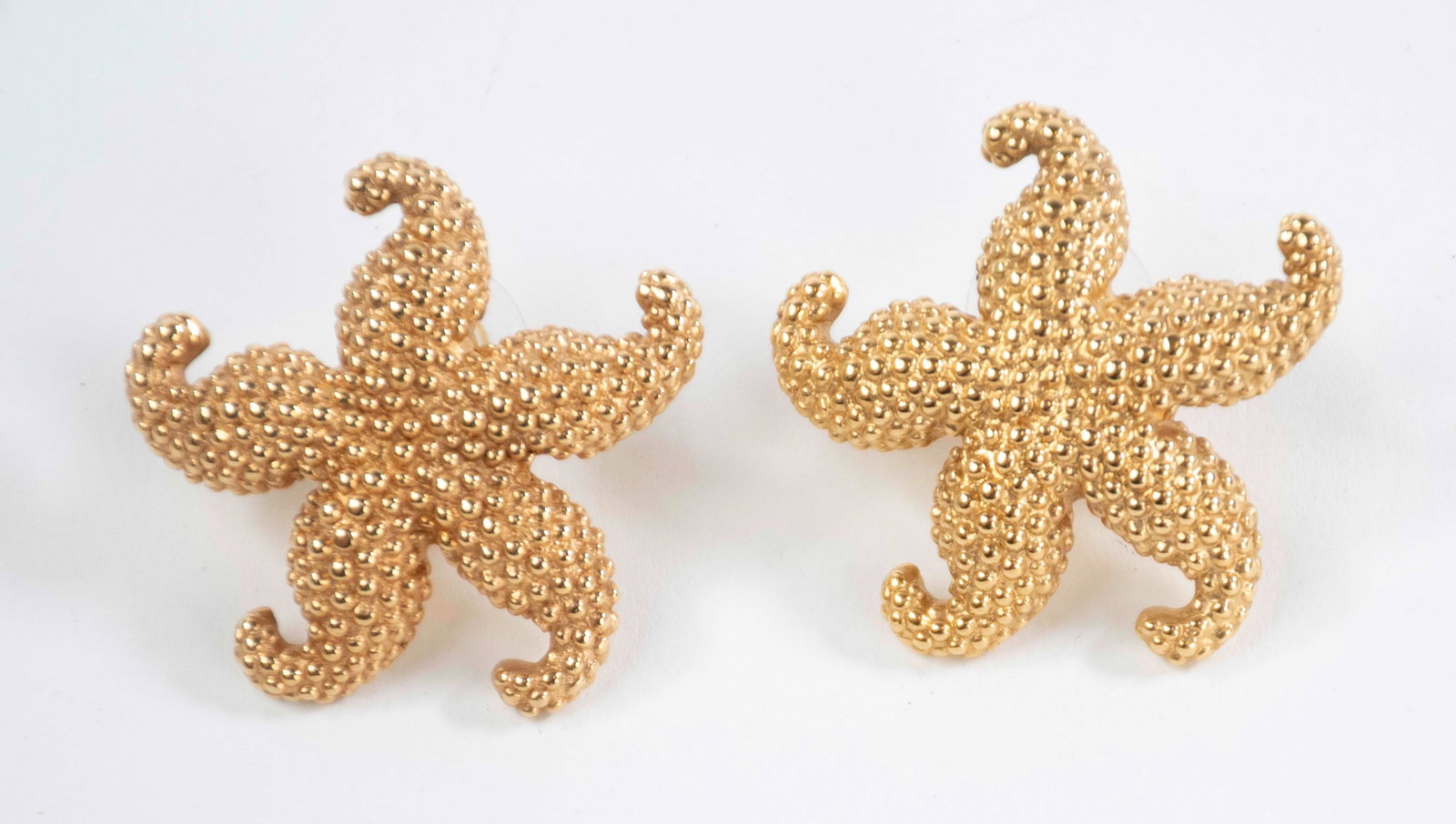 Pair of 14kt Gold Starfish Earrings (1 of 3)