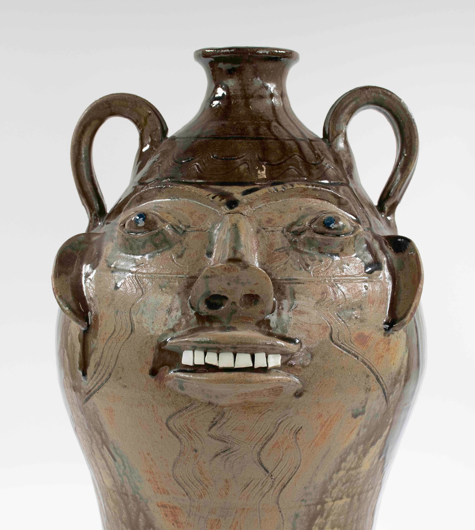 Large Walter Fleming Face Jug - 2