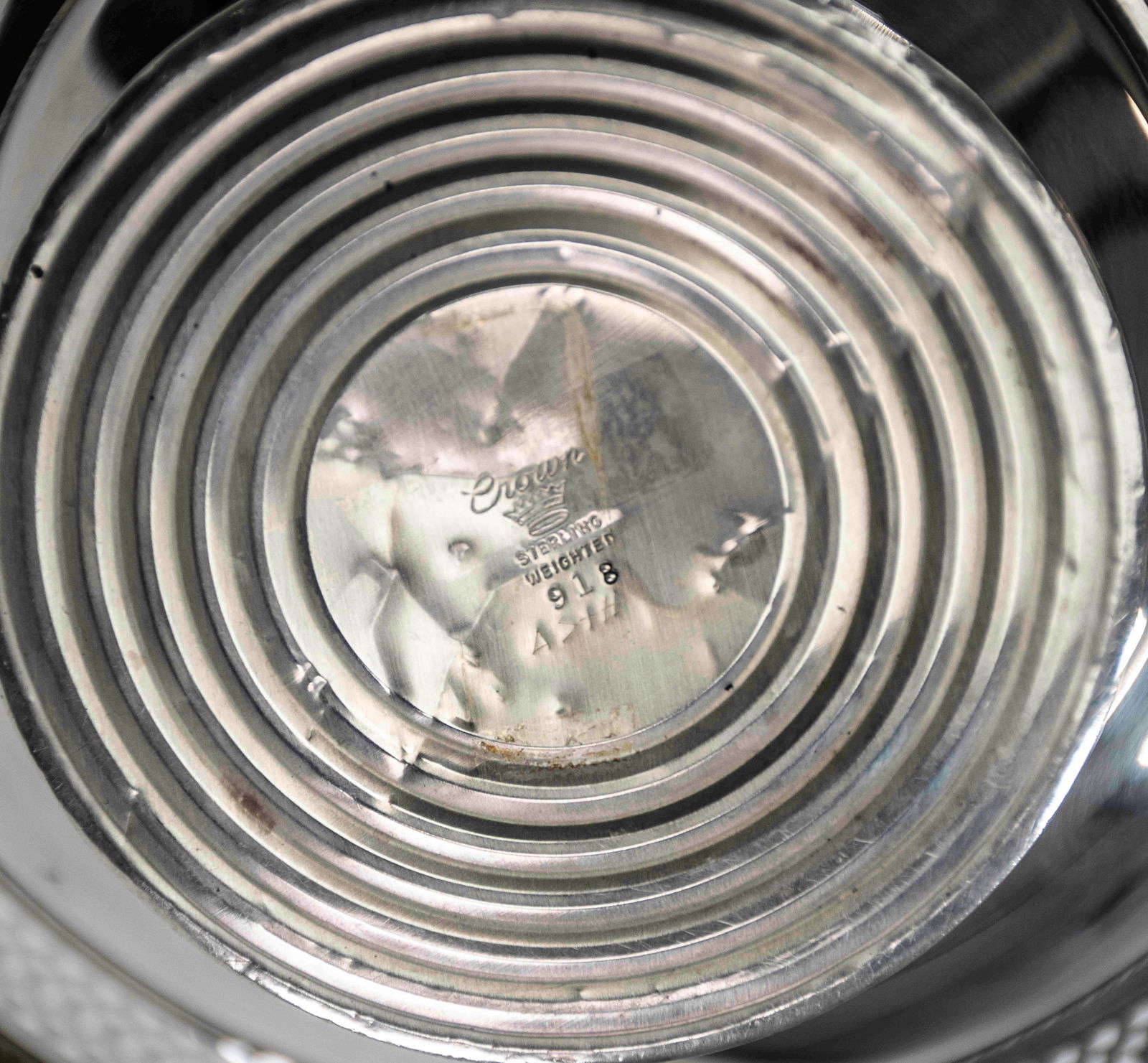 Crown Weighted Sterling Compote - 6