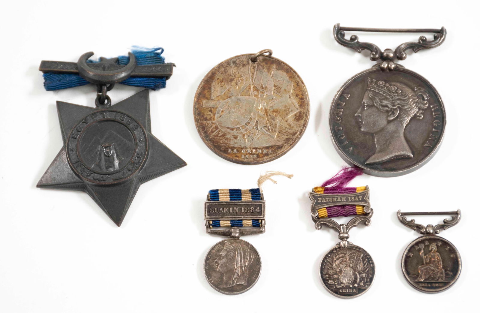 19th Century Silver & Bronze Campaign Medals (1 of 5)