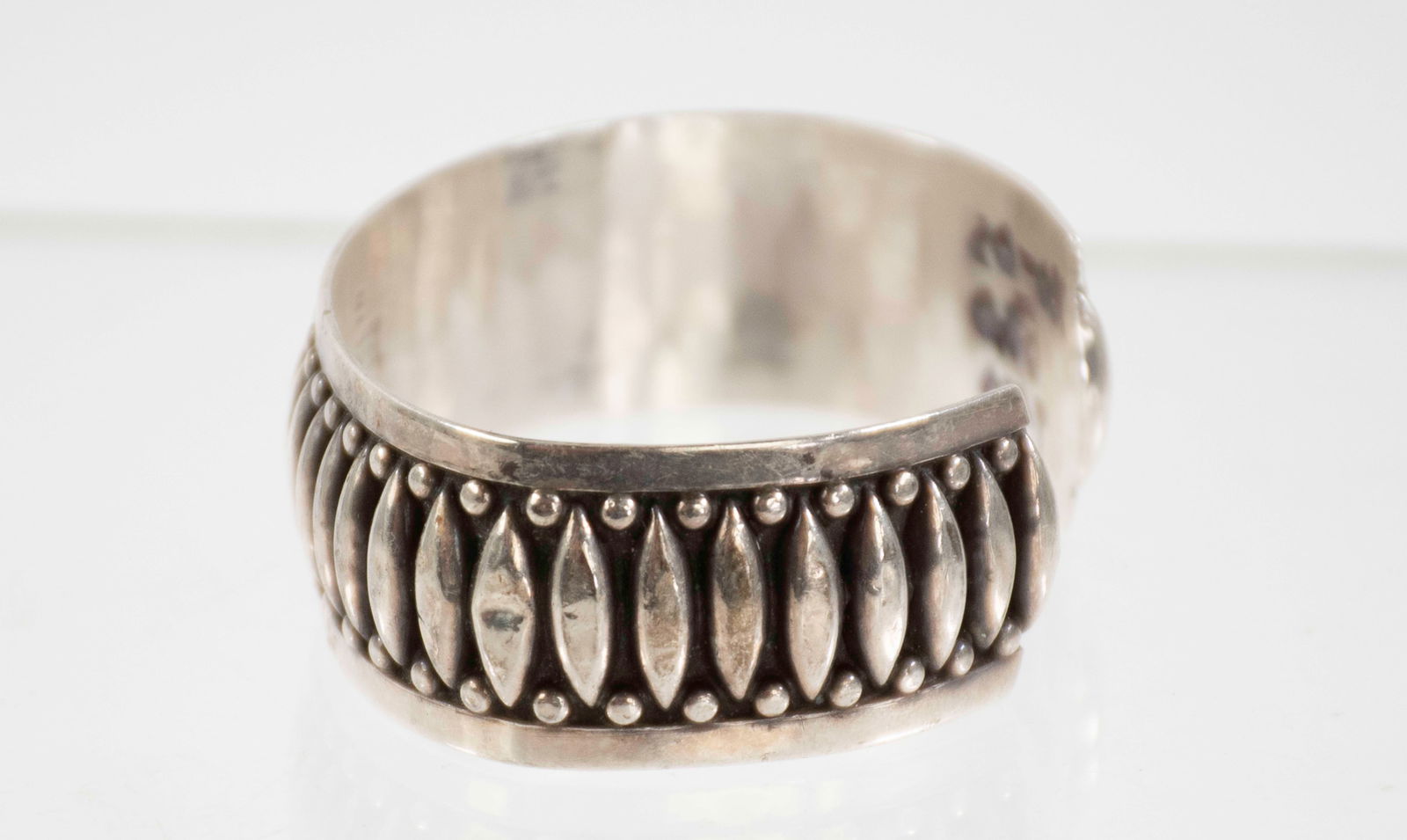 Three Sterling Silver Cuff Bracelets - 7